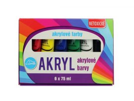 Akrylové barvy LUMA - 6 barev / 75ml