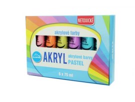 Akrylová barva LUMA - 6 barev / pastelové