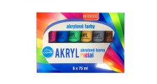 Akrylová barva LUMA - 6 barev / metalické
