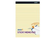 Samolepicí bločky Stick´n by Hopax - 254 x 178 mm / linka / 50 listů / žlutá Samolepicí bločky Stick´n by Hopax - 254 x 178 mm / linka / 50 listů / žlutá