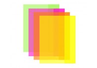 Obaly na sešity LUMA NEON - A4 / barevný mix / 10 ks