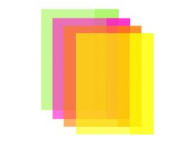 Obaly na sešity LUMA NEON - A4 / barevný mix / 10 ks