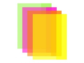 Obaly na sešity LUMA NEON - A5 / barevný mix / 10 ks