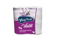 Toletní papír Big Soft Violet - dvouvstvý / bílá