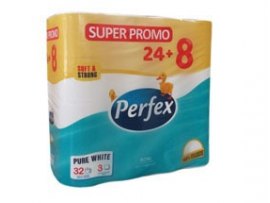 Toaletní papír Perfex - 24 + 8