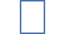 Magnetický informační rámeček LEAN - A4 / 230 x 317 mm / modrá / 10 ks
