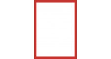 Magnetický informační rámeček LEAN - A4 / 230 x 317 mm / červená / 10 ks