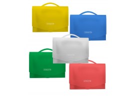 Box na spisy A4 s rukojení - hřbet / transparentní Box na spisy A4 s rukojení - hřbet / transparentní