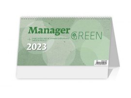 Kalendář stolní pracovní - Manager Green / S58