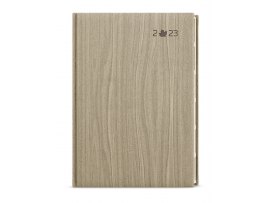 Diář WOOD - denní A5 / světle hnědá