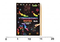 Vyškrabovací notes / 14x10 cm / 12 listů Vyškrabovací notes / 14x10 cm / 12 listů