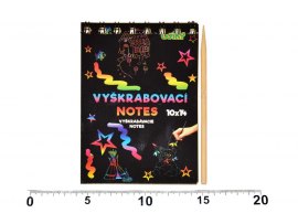 Vyškrabovací notes / 14x10 cm / 12 listů