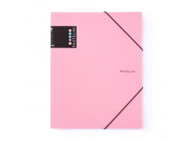 Spisové desky A4 s gumou PASTELINI - růžová