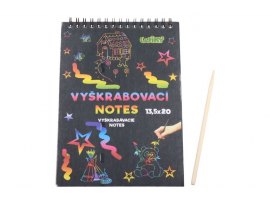 Vyškrabovací notes / 20x13,5 cm / 12 listů