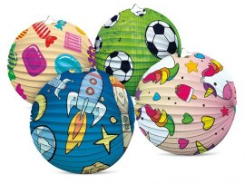 Lampion kulatý 25 cm / mix dětské motivy
