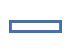 Magnetický informační rámeček LEAN A4/A3 - 317 x 75 mm / modrá / 10 ks