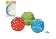 Lampion kulatý 15 cm / mix puntík Lampion kulatý 15 cm / mix puntík