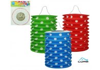 Lampion roztahovací 15 cm / mix puntík Lampion roztahovací 15 cm / mix puntík