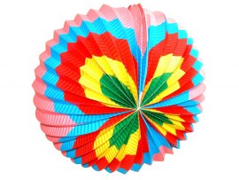 Lampion kulatý 30 cm / barevný
