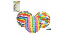 Lampion kulatý 25 cm / barevný mix