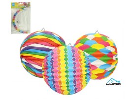 Lampion kulatý 25 cm / barevný mix Lampion kulatý 25 cm / barevný mix