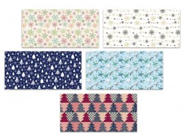 Vánoční obálka DL - mix barev / 110 x 220 mm Vánoční obálka DL - mix barev / 110 x 220 mm