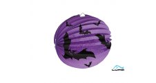 Lampion kulatý - netopýr / 25cm