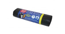 Pytle do koše Vipor Top stahovací - 60x70cm / 60l / 35my / 10ks / černá / extra pevné