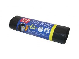 Pytle do koše Vipor Top stahovací - 60x70cm / 60l / 35my / 10ks / černá / extra pevné