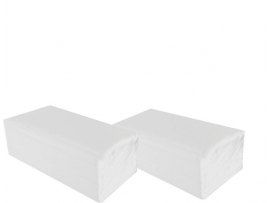 Ručníky papírové skládané Z-Z - ručníky bílé / jednovrstvé / 250 ks
