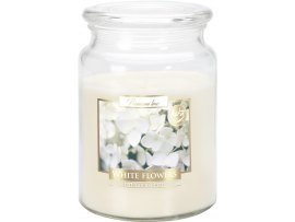 Vonná svíčka v dóze Maxi / Bílé květy