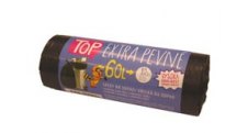 Pytle do koše Vipor Top - 60x70cm / 60l / 25my / 10ks / černá / extra pevné