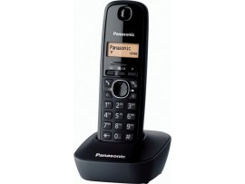 Telefon Panasonic KX TG1611FXH - černá Telefon Panasonic KX TG1611FXH - černá