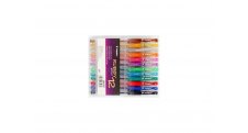 Sada gelové pera Rubby / 12 barev glitter