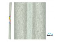 Krepový papír - role / 50 x 200 cm / stříbrná Krepový papír - role / 50 x 200 cm / stříbrná