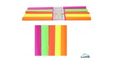 Krepový papír neon / 10ks / 200x50cm