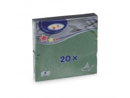Wimex papírové ubrousky zelené 3-vrstvé 33 cm x 33 cm 20 ks