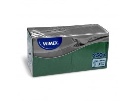 Wimex papírové ubrousky koktejlové zelené 2-vrstvé 24 cm x 24 cm 250ks