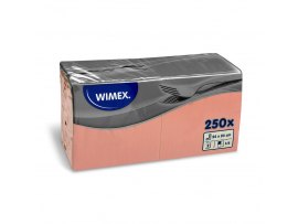 Wimex papírové ubrousky koktejlové apricot 2-vrstvé 24 cm x 24 cm 250ks