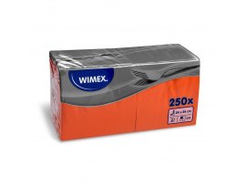 Wimex papírové ubrousky koktejlové oranžové 2-vrstvé 24 cm x 24 cm 250ks