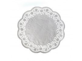 Dortová krajka - kulatá / průměr 32 cm / 6 ks