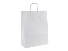Tašky papírové kraft kroucená ucha - 260 x 120 x 340 mm Tašky papírové kraft kroucená ucha - 260 x 120 x 340 mm