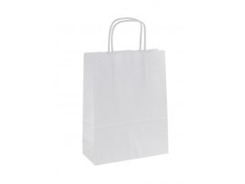 Tašky papírové kraft kroucená ucha - 180 x 80 x 240 mm Tašky papírové kraft kroucená ucha - 180 x 80 x 240 mm