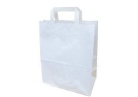 Tašky papírové kraft plochá ucha - 260 x 140 x 320 mm Tašky papírové kraft plochá ucha - 260 x 140 x 320 mm