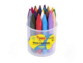 Voskové pastelky JOVI trojhranné - 24 ks / v kelímku