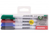 Popisovače Kores K-Marker TENKÉ - sada 4 ks Popisovače Kores K-Marker TENKÉ - sada 4 ks