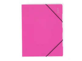 Spisové desky A4 s gumou neprůsvitné - magenta