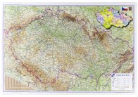 Pracovní podložky dekorované - jednostranná / mapa Česká republika