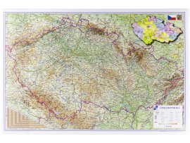 Pracovní podložky dekorované - jednostranná / mapa Česká republika