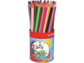 Pastelky STABILO® Trio silná / 38 ks / Kovová dóza Pastelky STABILO® Trio silná / 38 ks / Kovová dóza